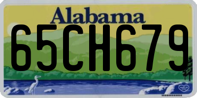 AL license plate 65CH679