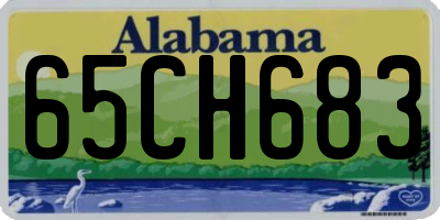 AL license plate 65CH683
