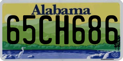 AL license plate 65CH686