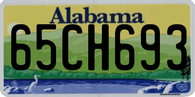 AL license plate 65CH693