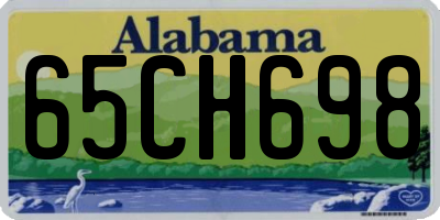 AL license plate 65CH698