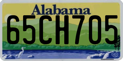 AL license plate 65CH705