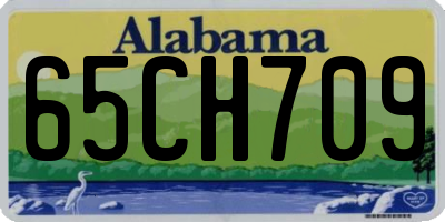 AL license plate 65CH709