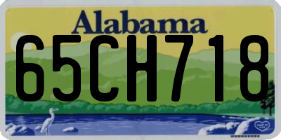 AL license plate 65CH718