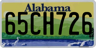 AL license plate 65CH726