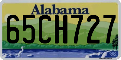 AL license plate 65CH727