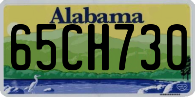 AL license plate 65CH730