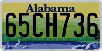 AL license plate 65CH736