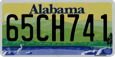 AL license plate 65CH741