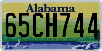 AL license plate 65CH744