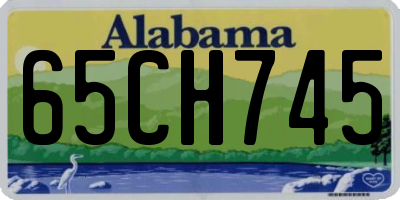 AL license plate 65CH745