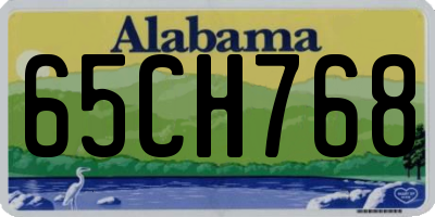 AL license plate 65CH768