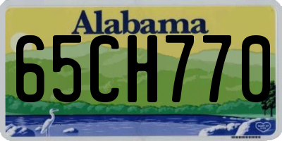 AL license plate 65CH770