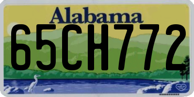 AL license plate 65CH772