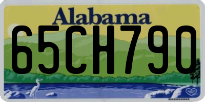 AL license plate 65CH790