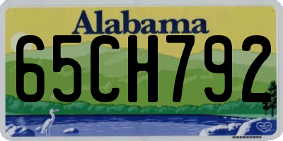 AL license plate 65CH792
