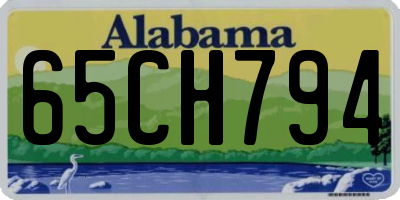 AL license plate 65CH794