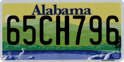 AL license plate 65CH796