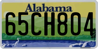 AL license plate 65CH804