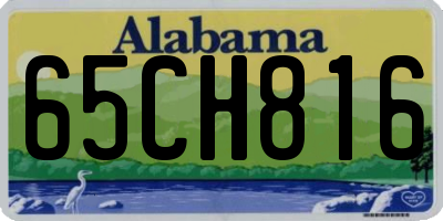 AL license plate 65CH816