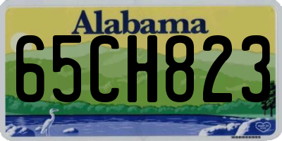 AL license plate 65CH823