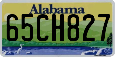 AL license plate 65CH827