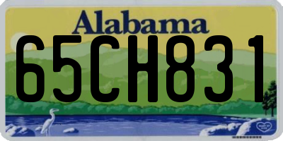 AL license plate 65CH831