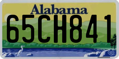 AL license plate 65CH841