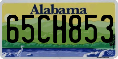 AL license plate 65CH853