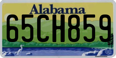 AL license plate 65CH859