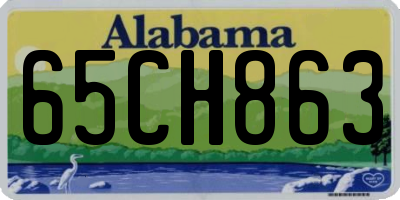 AL license plate 65CH863
