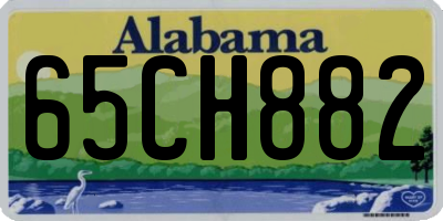 AL license plate 65CH882
