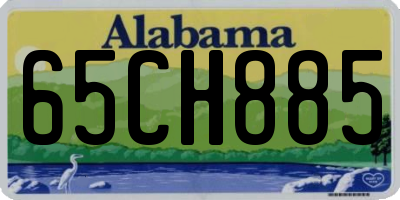 AL license plate 65CH885