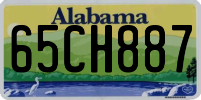 AL license plate 65CH887