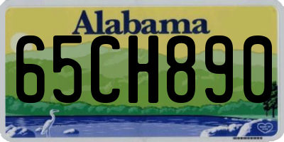 AL license plate 65CH890