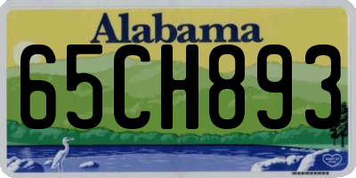 AL license plate 65CH893