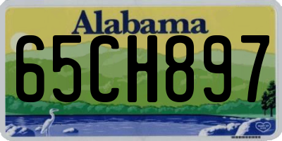 AL license plate 65CH897