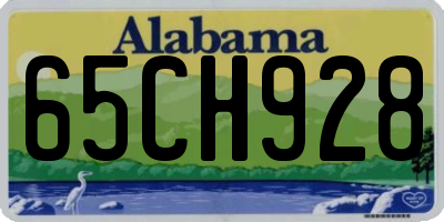 AL license plate 65CH928
