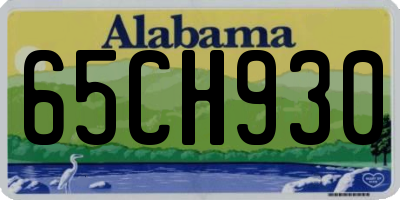 AL license plate 65CH930