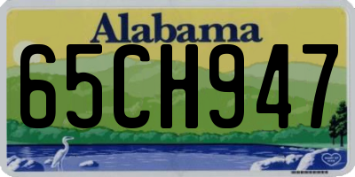 AL license plate 65CH947