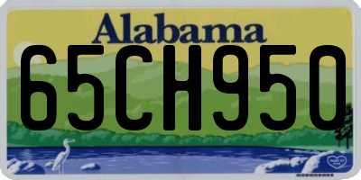 AL license plate 65CH950
