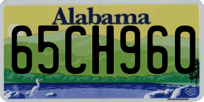 AL license plate 65CH960