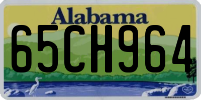 AL license plate 65CH964