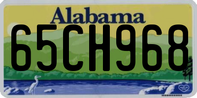 AL license plate 65CH968
