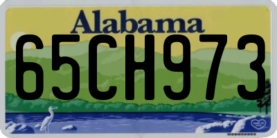 AL license plate 65CH973