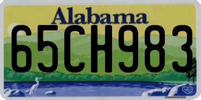 AL license plate 65CH983