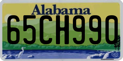 AL license plate 65CH990