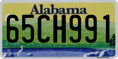 AL license plate 65CH991