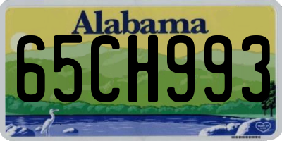 AL license plate 65CH993