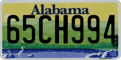 AL license plate 65CH994